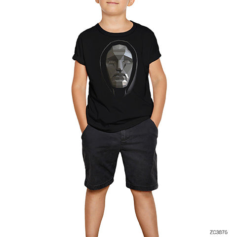 Squid Game Manager Siyah Çocuk Tişört