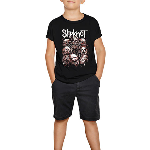 Slipknot Head Siyah Çocuk Tişört