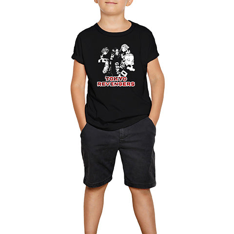 Tokyo Revengers Characters Siyah Çocuk Tişört