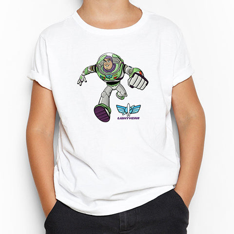 Buzz Lightyear Running Beyaz Çocuk Tişört
