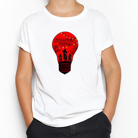 Stranger Things Lamp Beyaz Çocuk Tişört