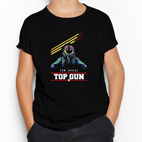 Top Gun Tom Cruise Siyah Çocuk Tişört