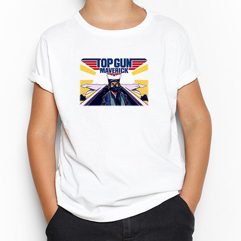 Top Gun Fly Beyaz Çocuk Tişört
