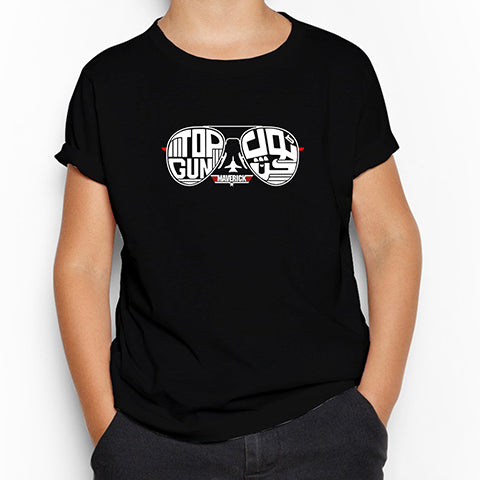 Top Gun Maverick Glasses Siyah Çocuk Tişört