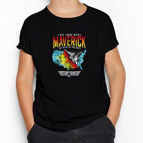 Top Gun Maverick The Best Siyah Çocuk Tişört