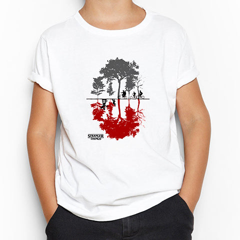 Stranger Things Tree Beyaz Çocuk Tişört