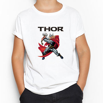 Thor Character Animation Beyaz Çocuk Tişört