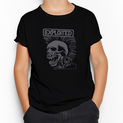 The Exploited Skull Siyah Çocuk Tişört