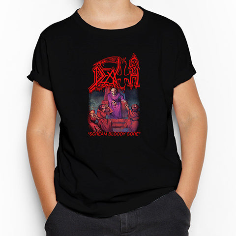 Death Scream Bloody Gore Siyah Çocuk Tişört