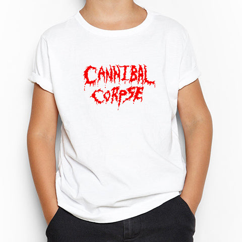 Cannibal Corpse Logo Beyaz Çocuk Tişört