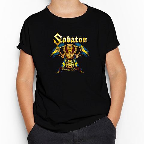 Sabaton Carolus Rex Siyah Çocuk Tişört