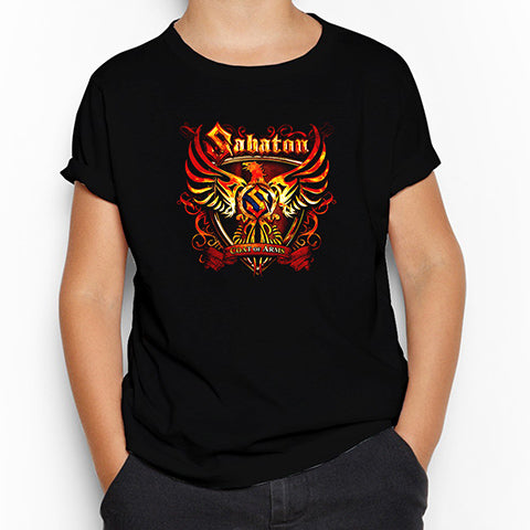 Sabaton Coat of Arms Siyah Çocuk Tişört