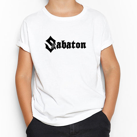 Sabaton Logo Beyaz Çocuk Tişört