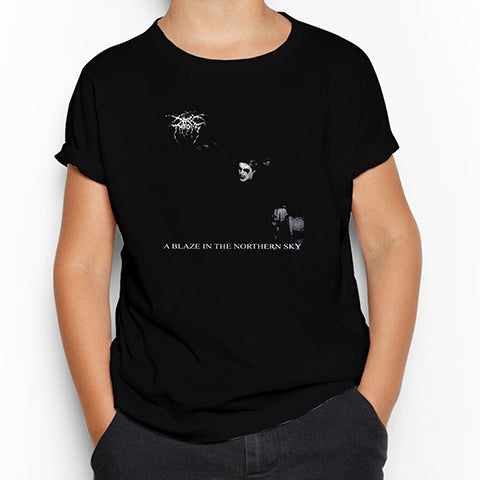 Darkthrone A Blaze in the Northern Sky Siyah Çocuk Tişört