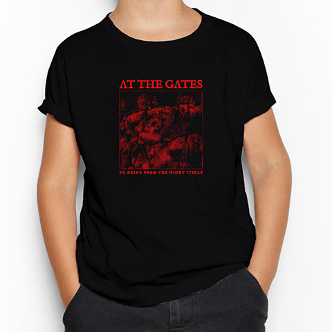 At The Gates To Drink from the Night Itself Siyah Çocuk Tişört