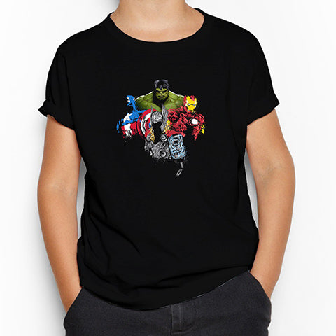Avengers Boss Siyah Çocuk Tişört
