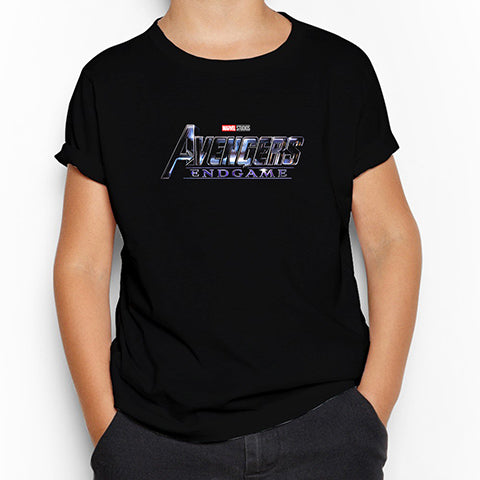 Avengers End Game Logo 2 Siyah Çocuk Tişört