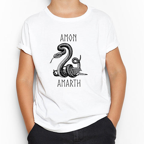 Amon Amarth Snake Beyaz Çocuk Tişört