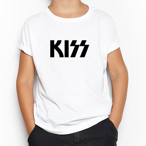 Kiss Logo 2 Beyaz Çocuk Tişört