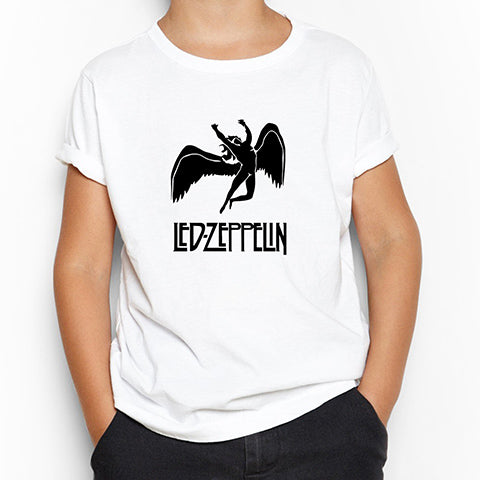 Led Zeppelin Black Angel Beyaz Çocuk Tişört