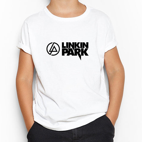 Linkin Park Logo and Text Beyaz Çocuk Tişört
