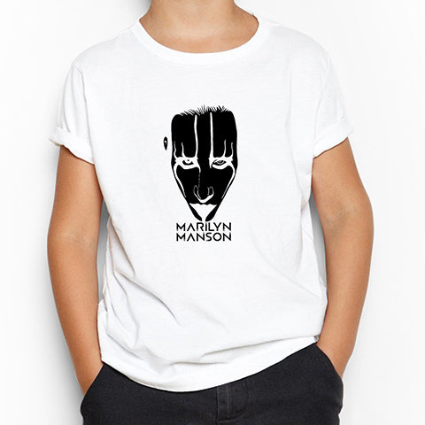 Marilyn Manson Head Beyaz Çocuk Tişört