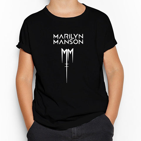 Marilyn Manson Logo Siyah Çocuk Tişört