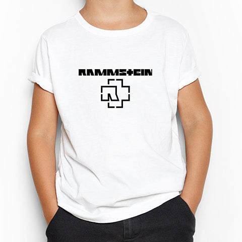 Rammstein Logo 5 Beyaz Çocuk Tişört