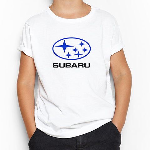 Subaru Logo Stars Beyaz Çocuk Tişört