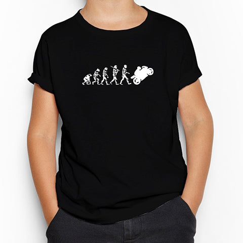 Motocycle Evolution Siyah Çocuk Tişört