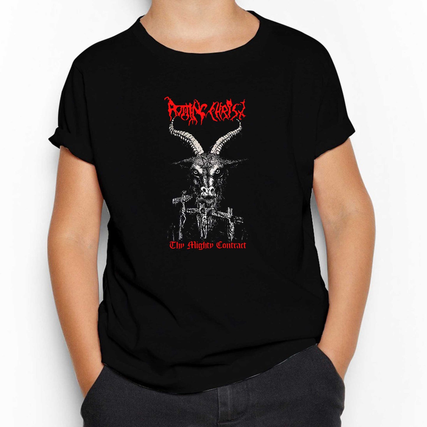 Rotting Christ Thy Mighty Contract Siyah Çocuk Tişört