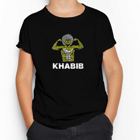 Khabib Graphic Siyah Çocuk Tişört