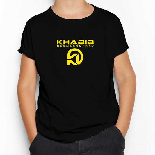 Khabib Logo Siyah Çocuk Tişört