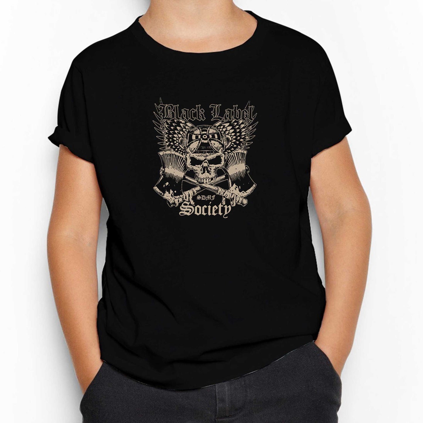 Black Label Society Skull Classic Siyah Çocuk Tişört