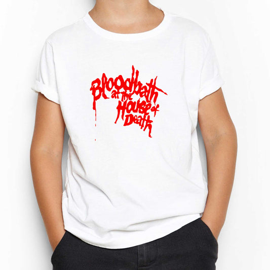 Bloodbath House Death Beyaz Çocuk Tişört