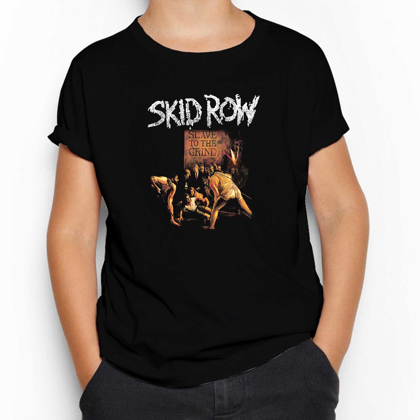 Skid Row Slave To The Grind Siyah Çocuk Tişört