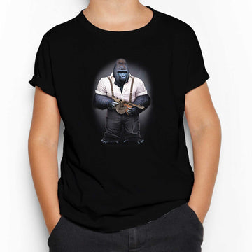 Goril Mafia Siyah Çocuk Tişört