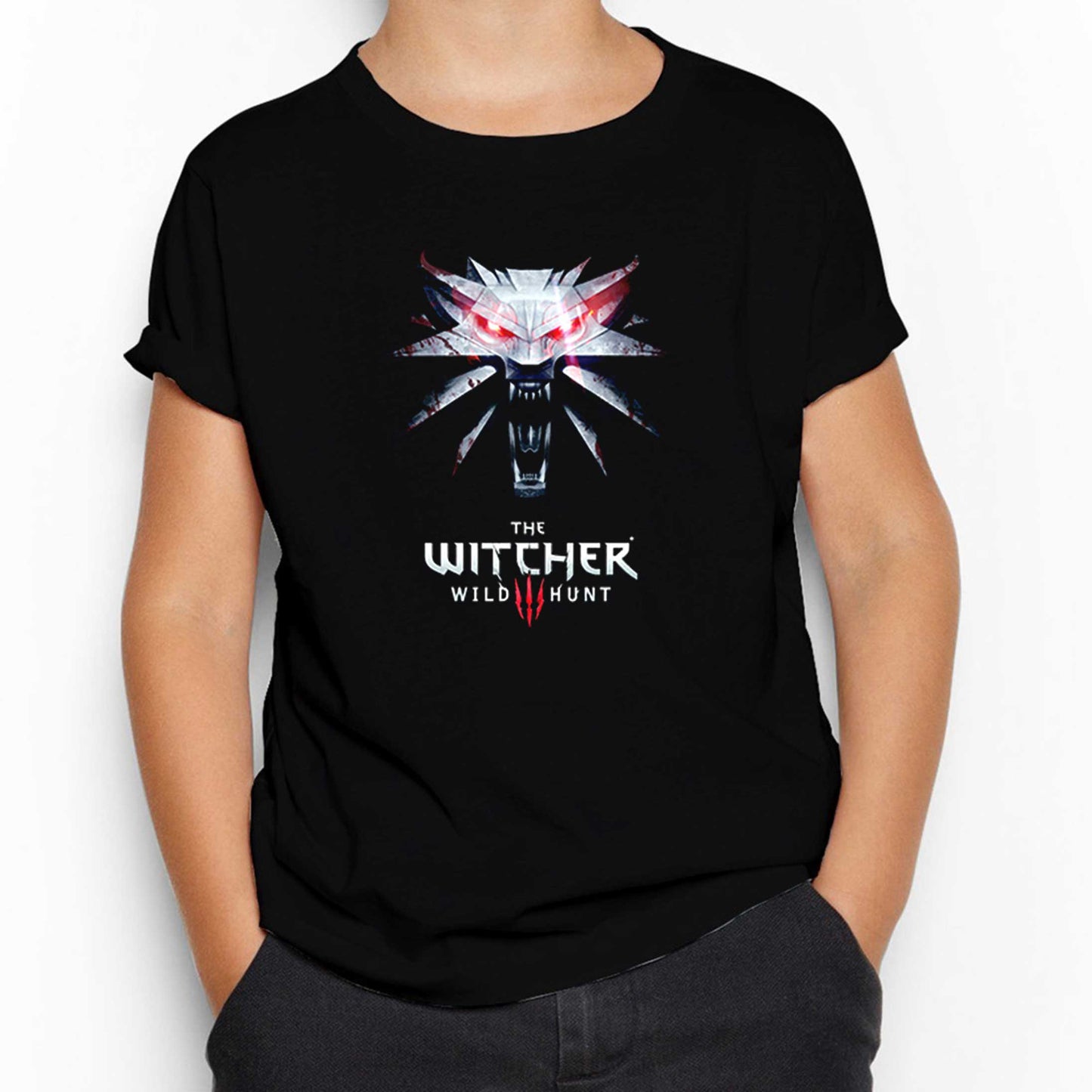 The Witcher Wild Siyah Çocuk Tişört