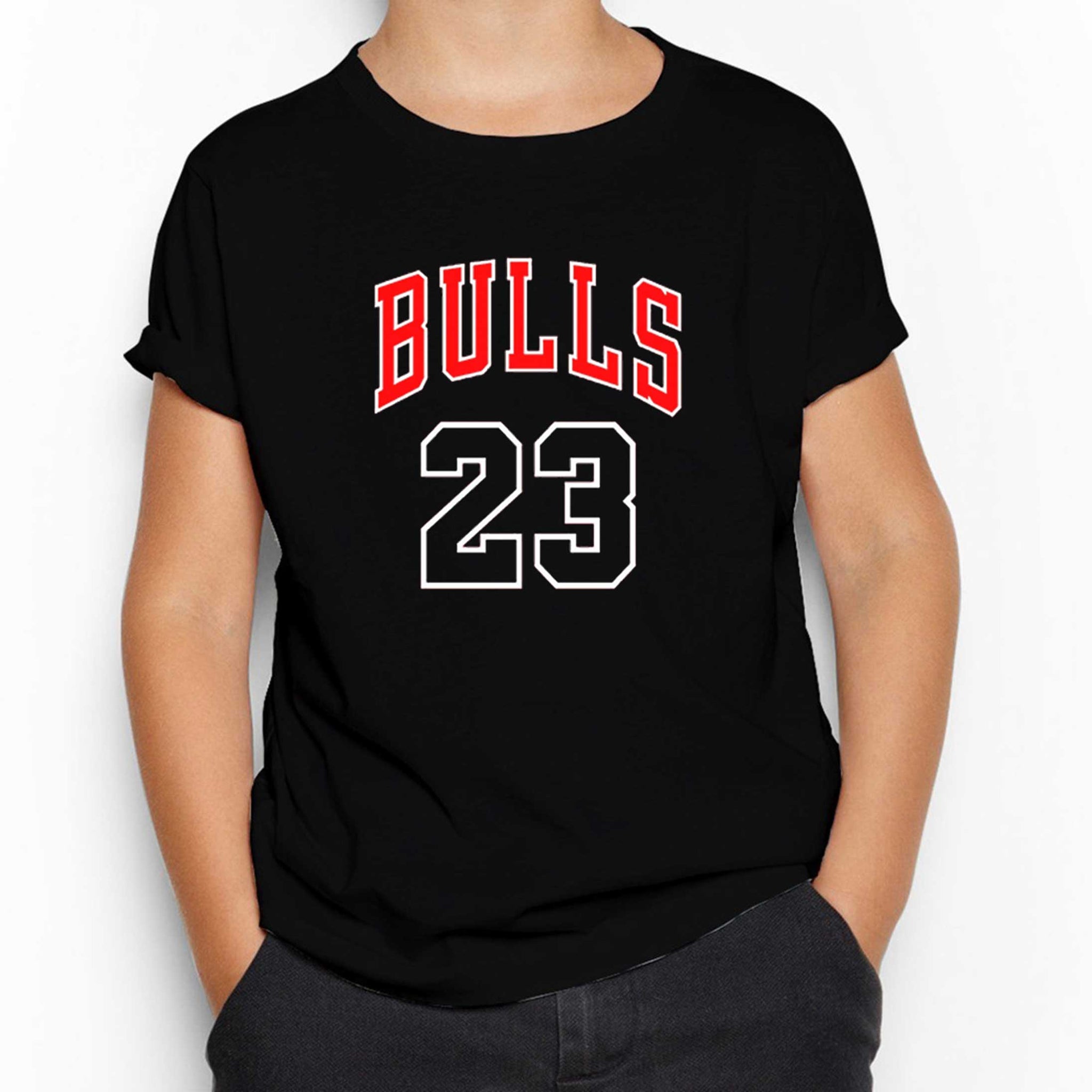 Chicago Bulls 23 Siyah Çocuk Tişört