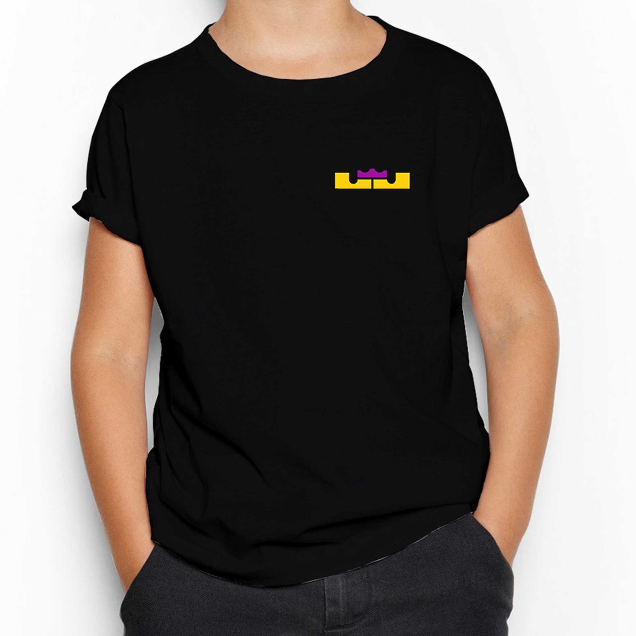 Lebron James Logo Color Siyah Çocuk Tişört