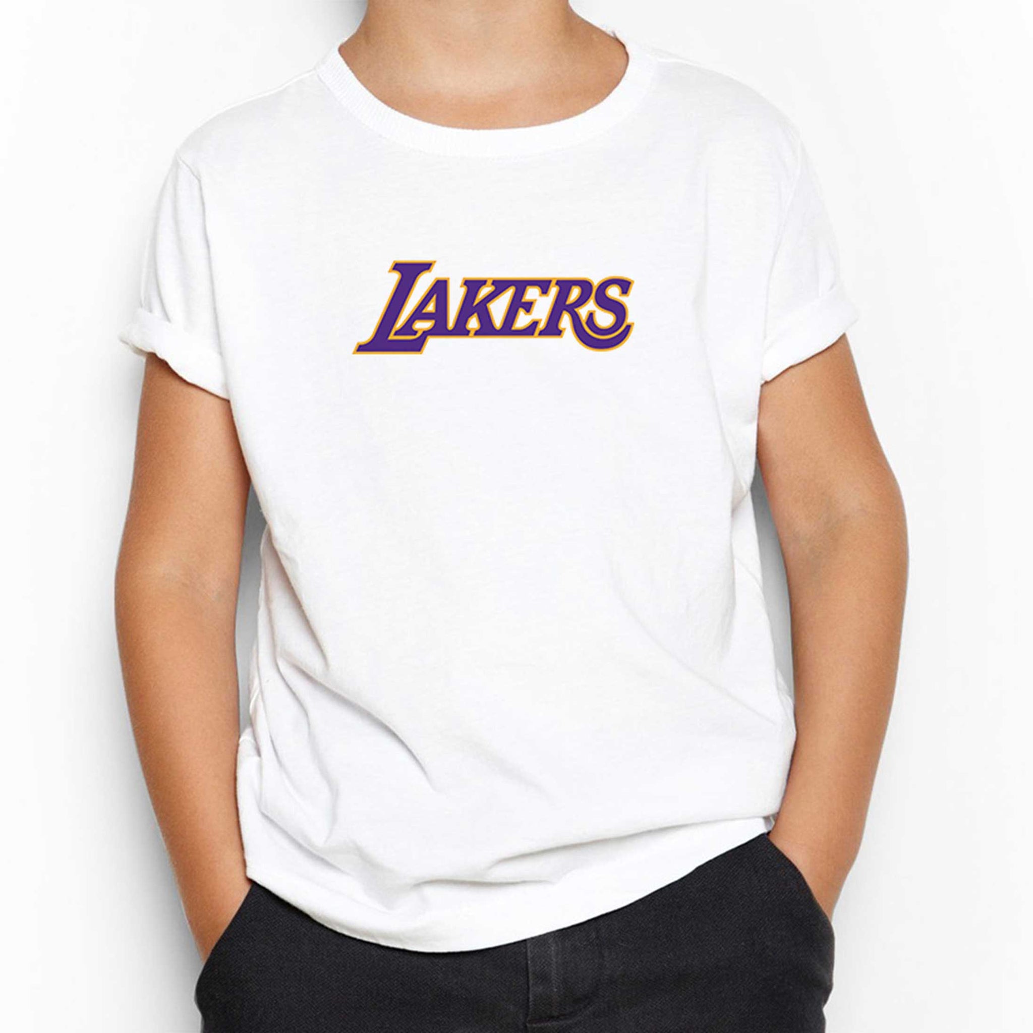 Los Angeles Lakers Beyaz Çocuk Tişört