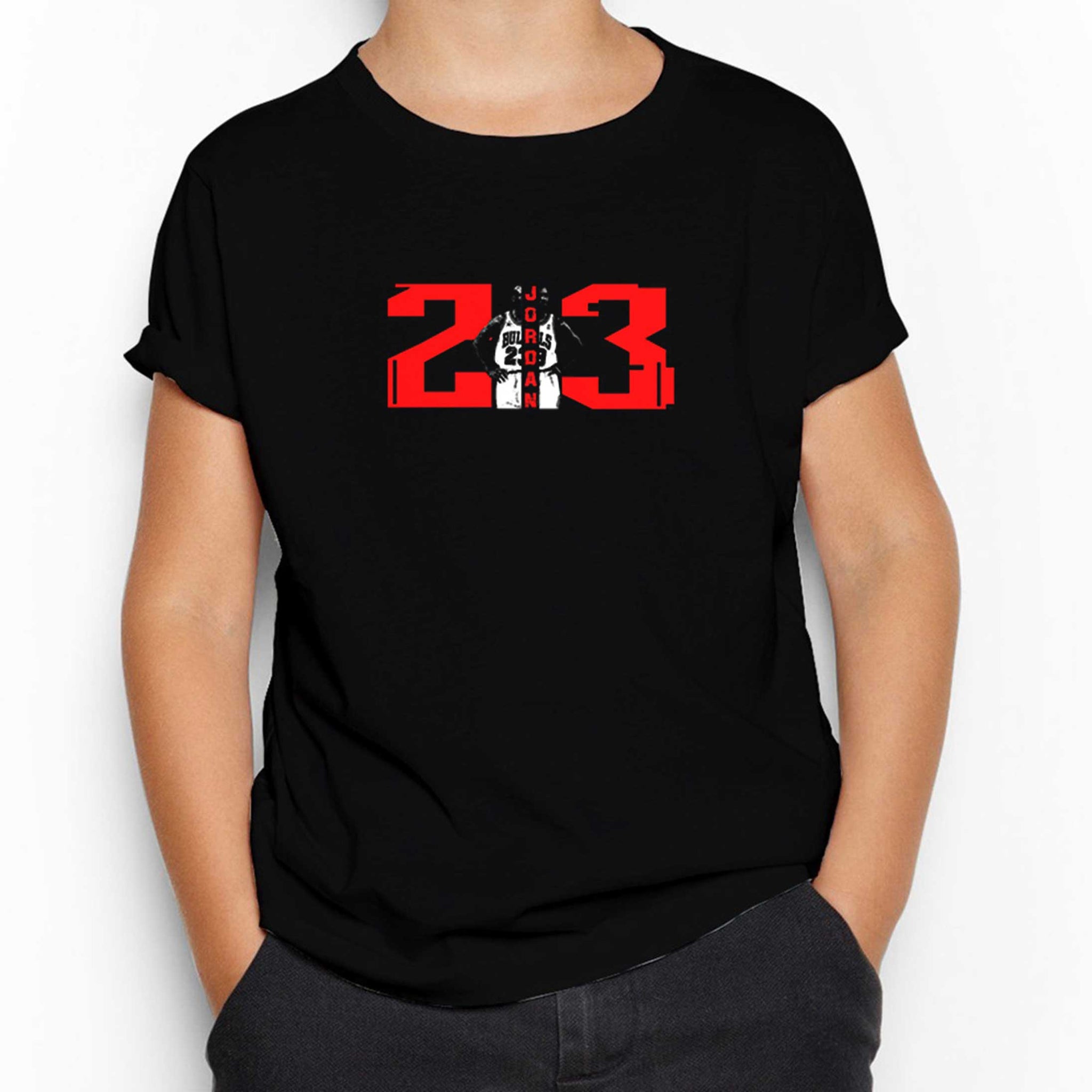 Michael Jordan 23 Siyah Çocuk Tişört