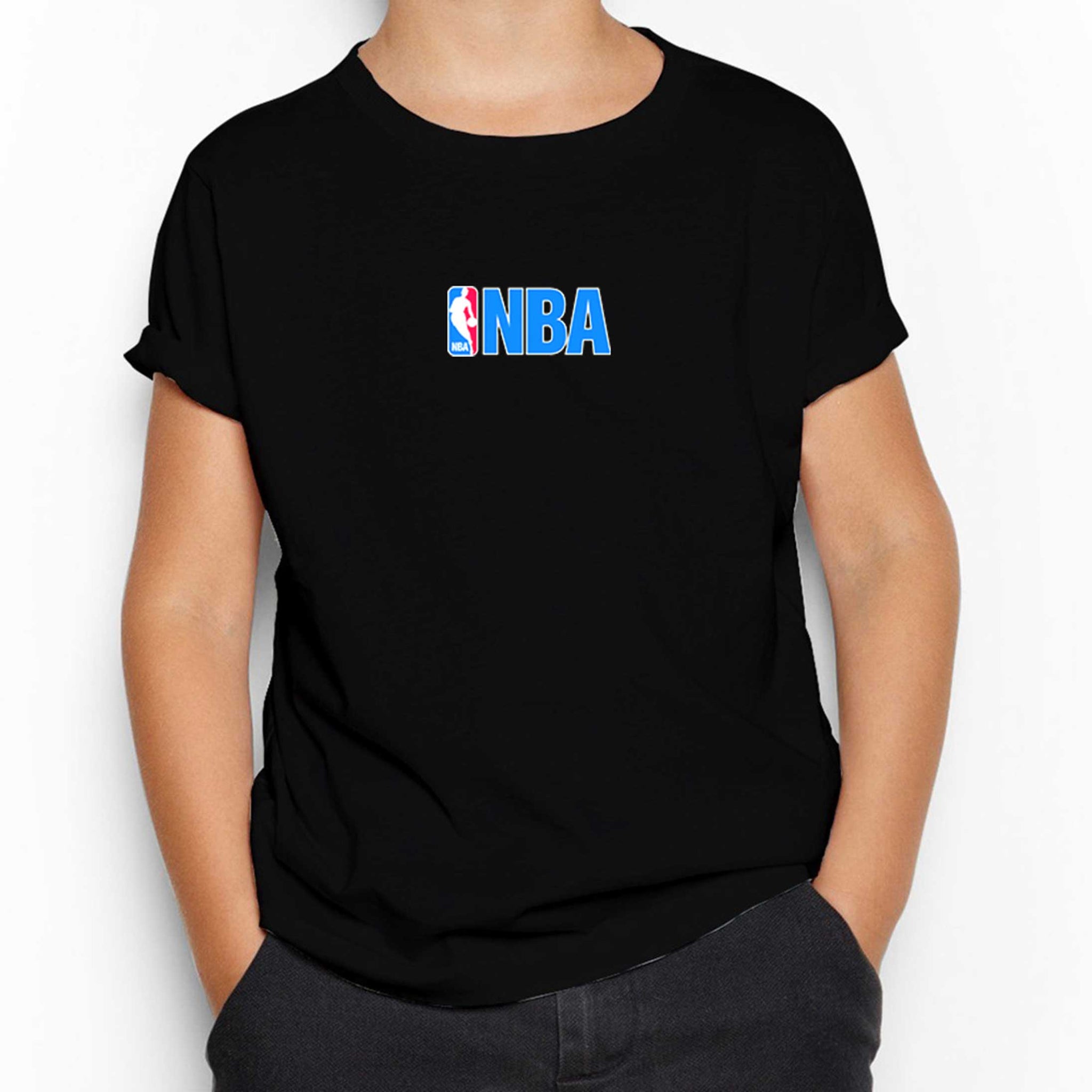NBA Logo Siyah Çocuk Tişört