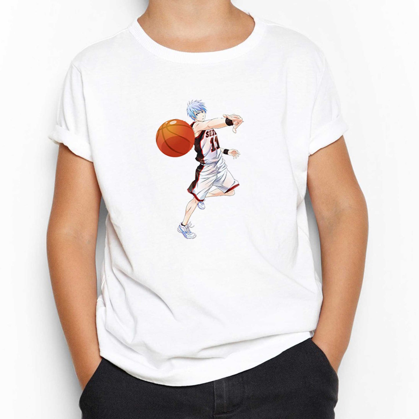 Baller Blue Anime Pass Beyaz Çocuk Tişört