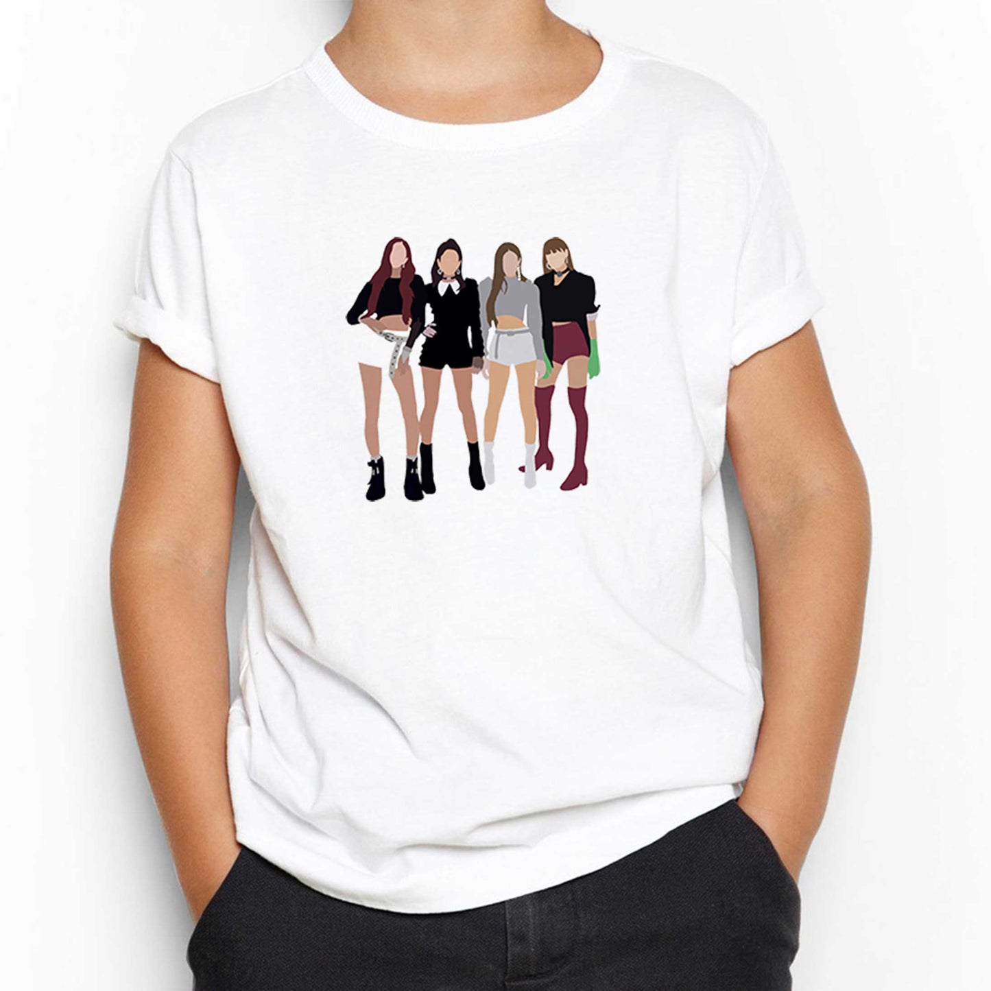 Blackpink Digital Beyaz Çocuk Tişört