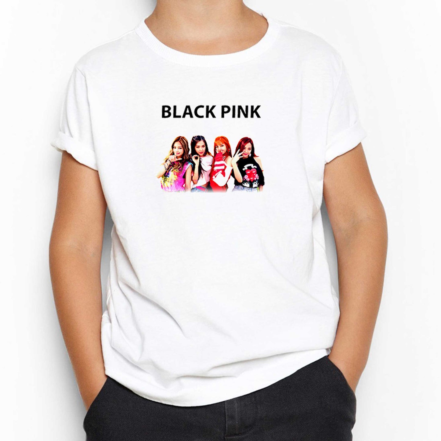 Blackpink Black Beyaz Çocuk Tişört