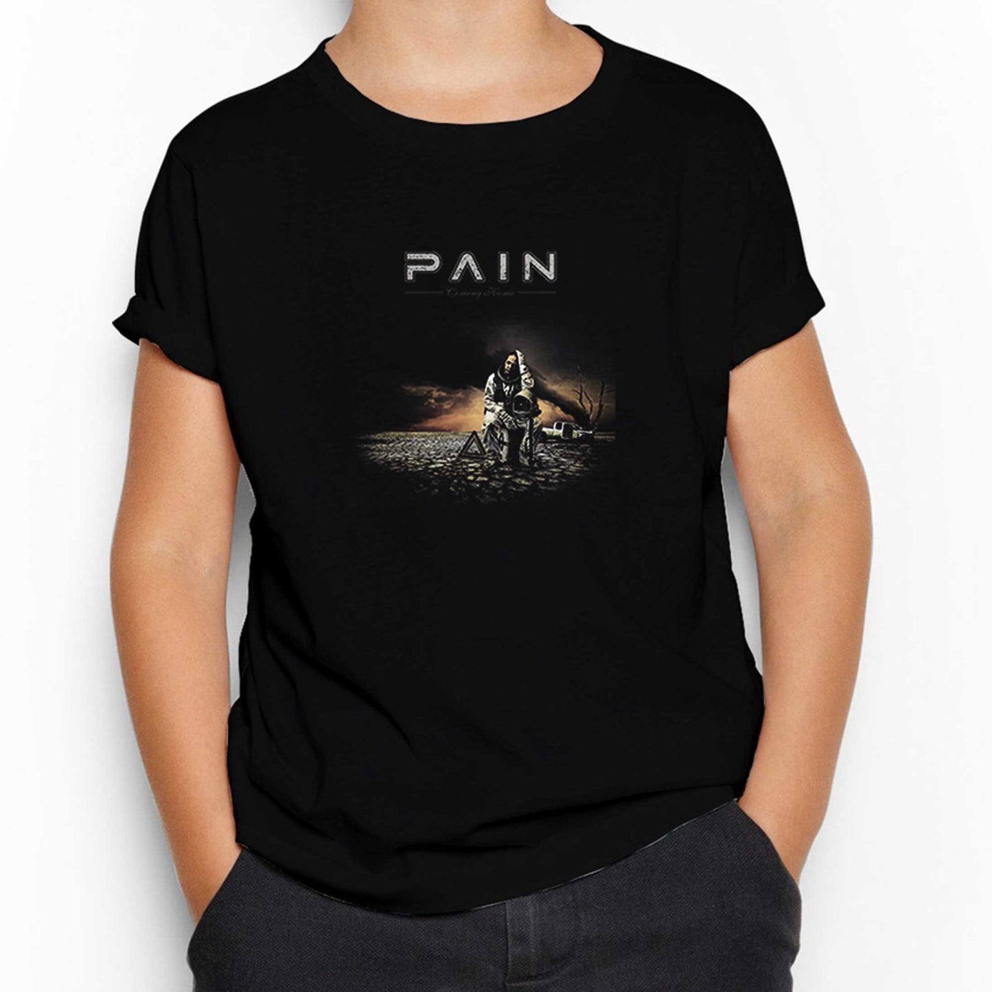 Pain Coming Home Siyah Çocuk Tişört