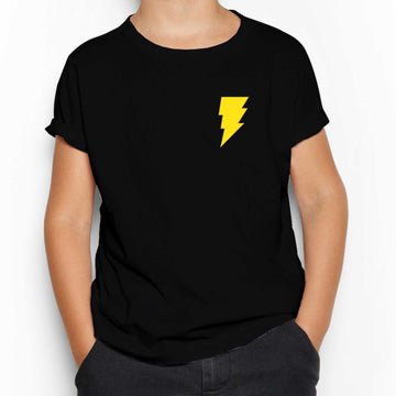 Black Adam Yellow Logo Siyah Çocuk Tişört
