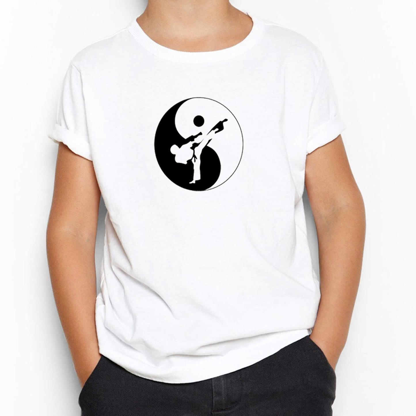 Karate Symmetry Martial Arts Beyaz Çocuk Tişört
