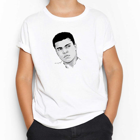 Muhammed Ali Drawing Beyaz Çocuk Tişört